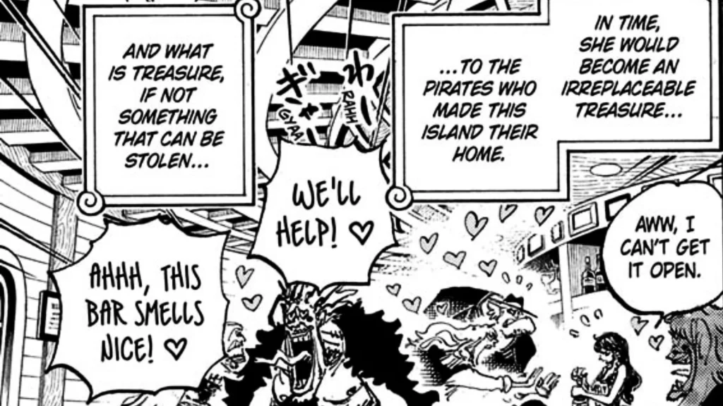 One Piece 1157: Shakky e l’ombra di un passato oscuro nel cuore dell’Arco di Elbaf 2 One Piece describes Shakky as Fullaleads treasure.jpg
