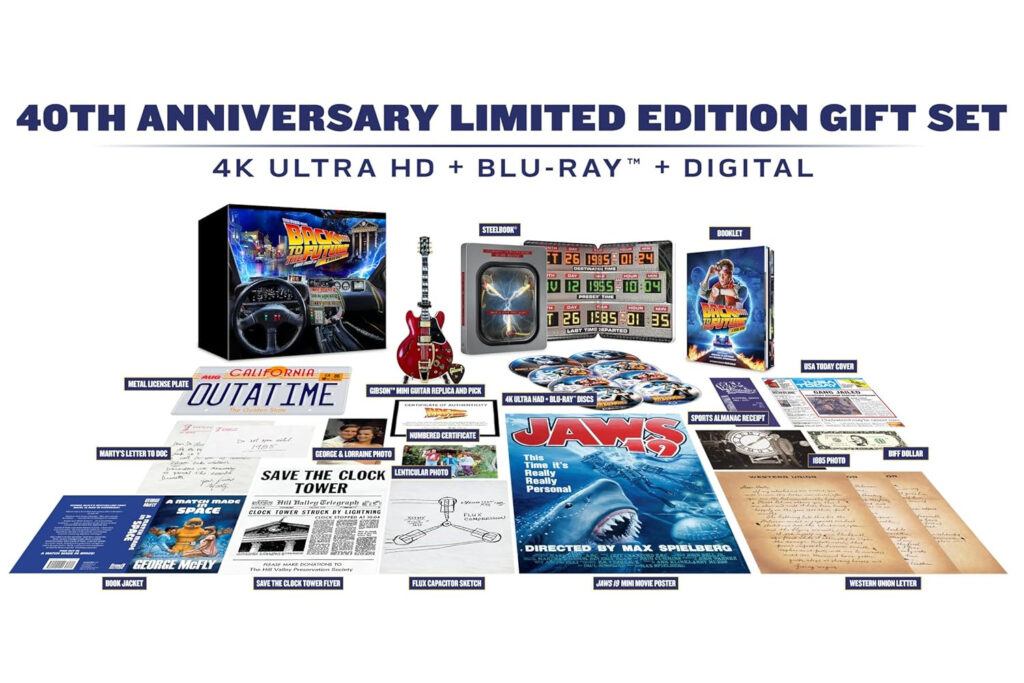 Ritorno al futuro festeggia i 40 anni con un trailer e una collezione che accende la nostalgia 2 back to the future 40th anniversary trilogy steelbook giftset