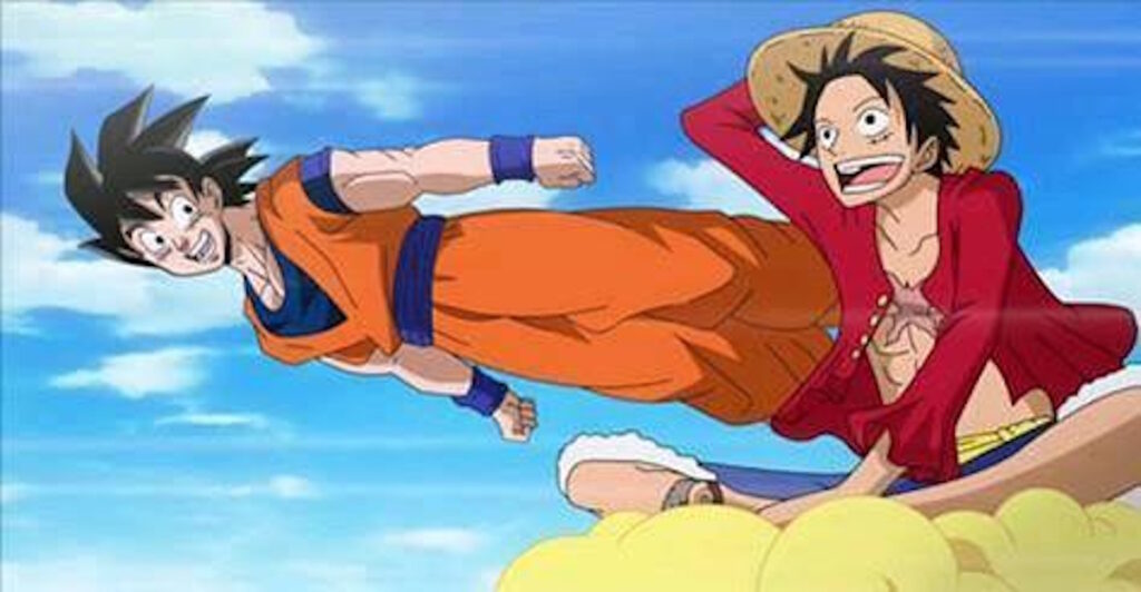 goku luffy one piece dragon ball
