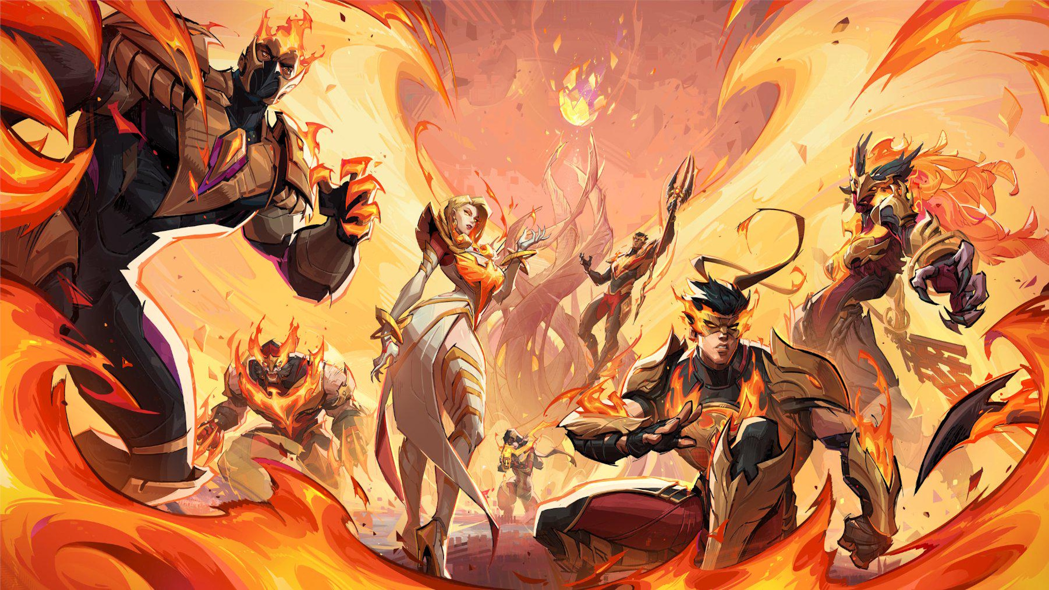 skin a tema fuoco/fenice di Marvel Rivals