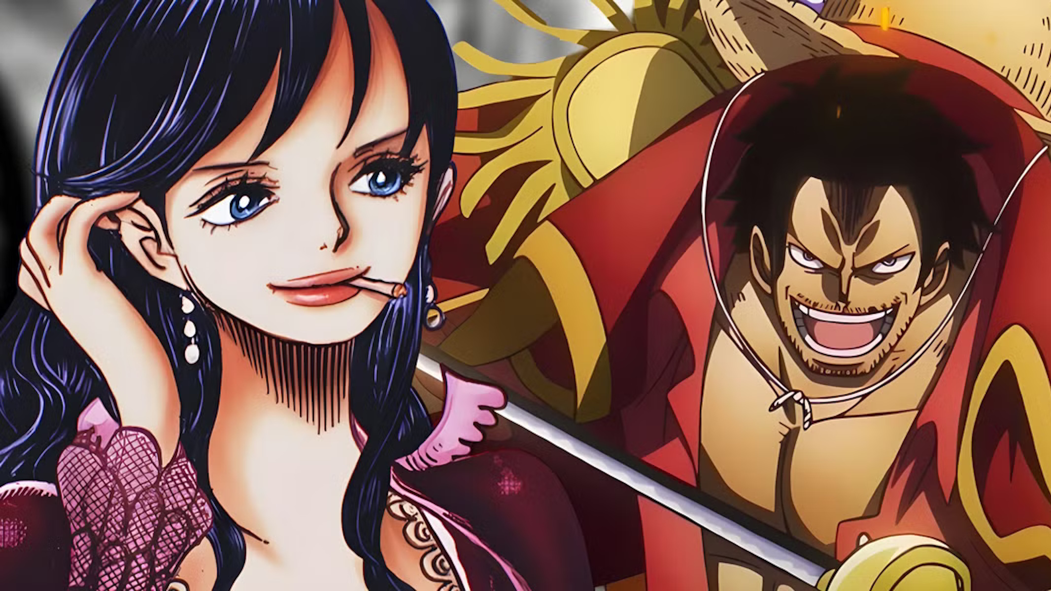 Shakky e Roger da giovani in One Piece