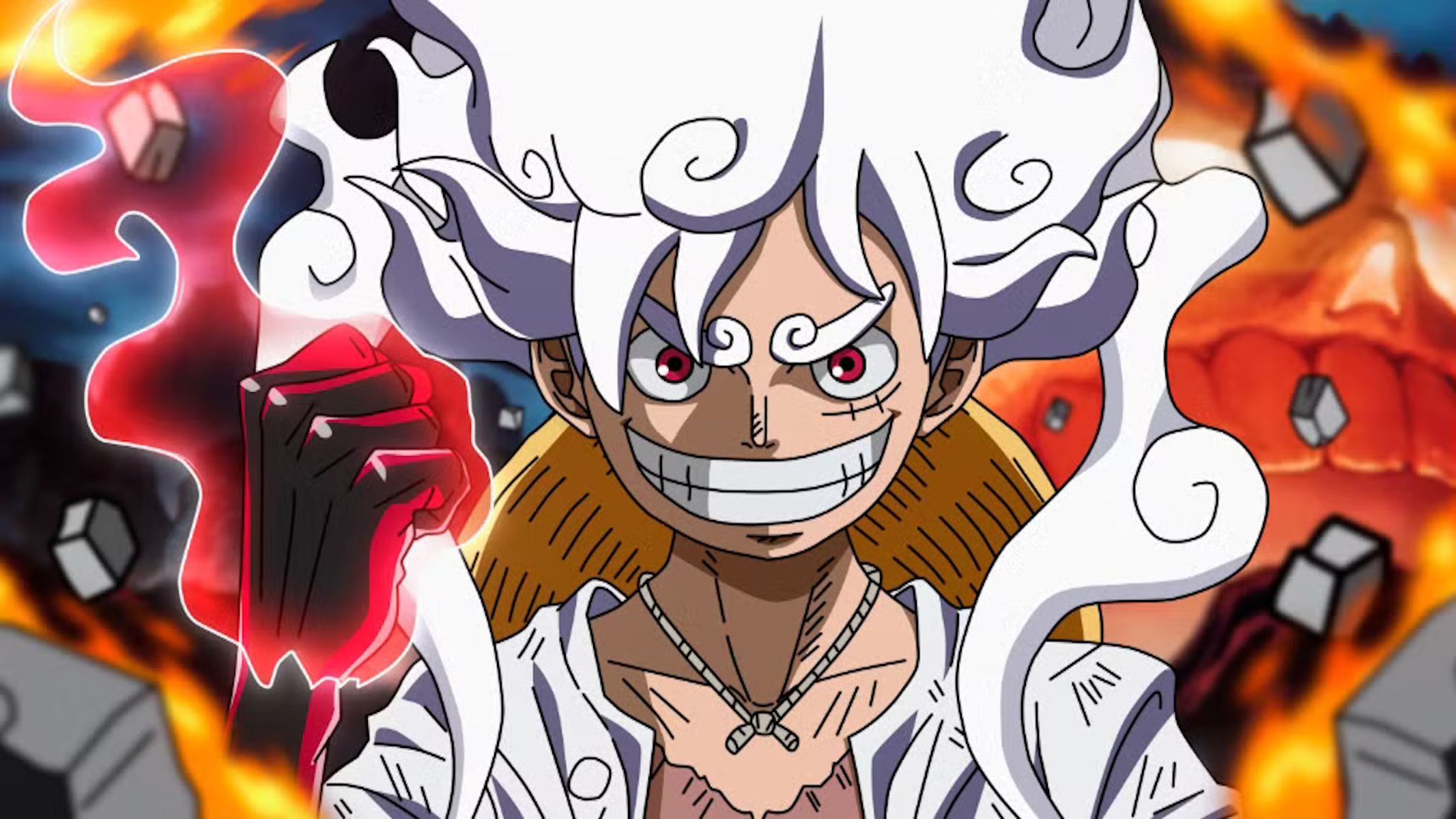 l'haki di Luffy in gear 5 in one piece