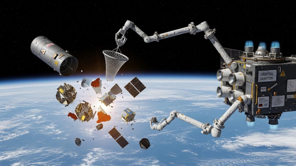 Il satellite "pastore" di Astroscale: così il Giappone vuole guidare la pulizia dello spazio 2 satellite pulitore spaziale