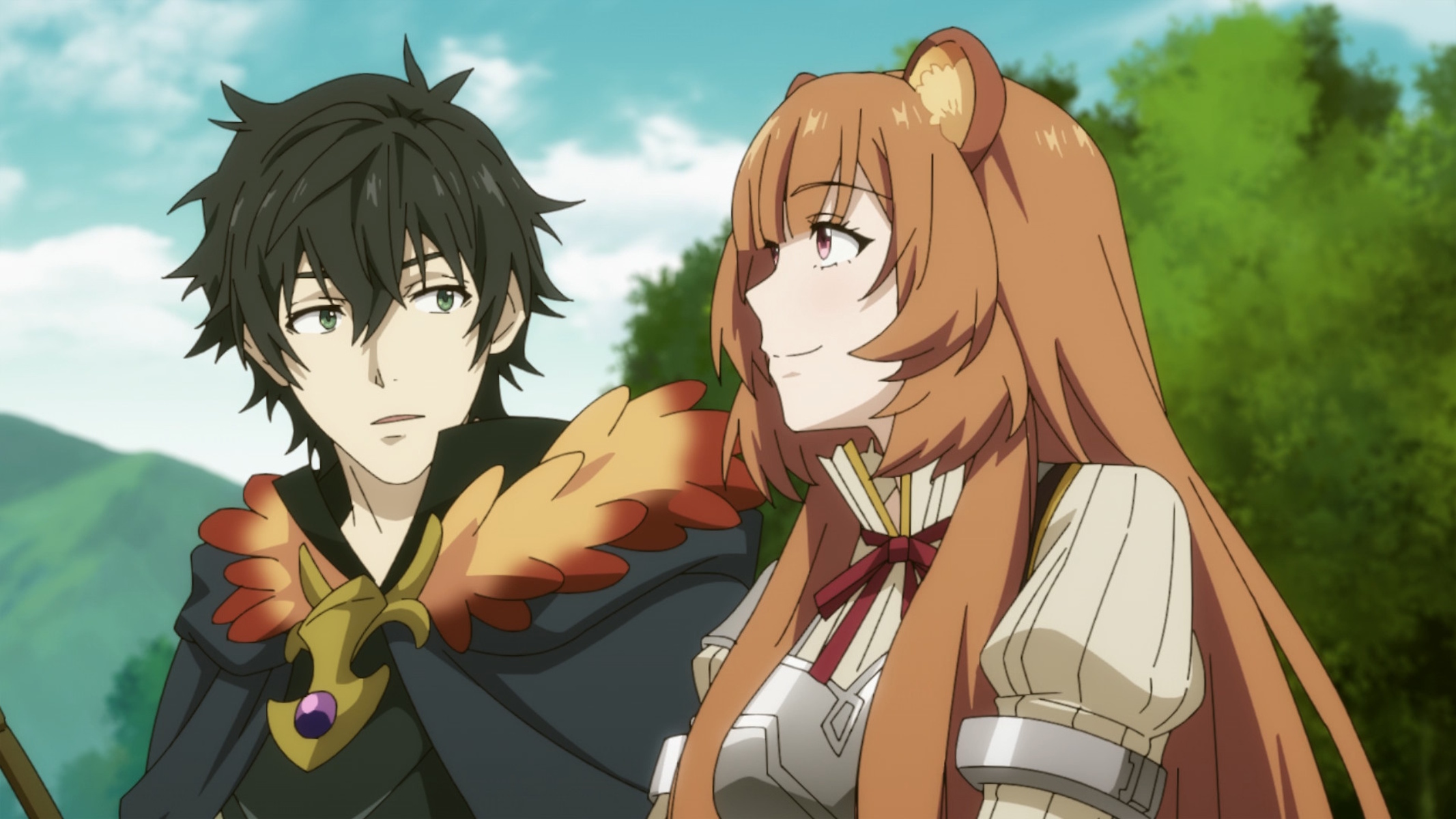Naofumi e Raphtalia nella stagione 4 di The Rising of the Shield Hero