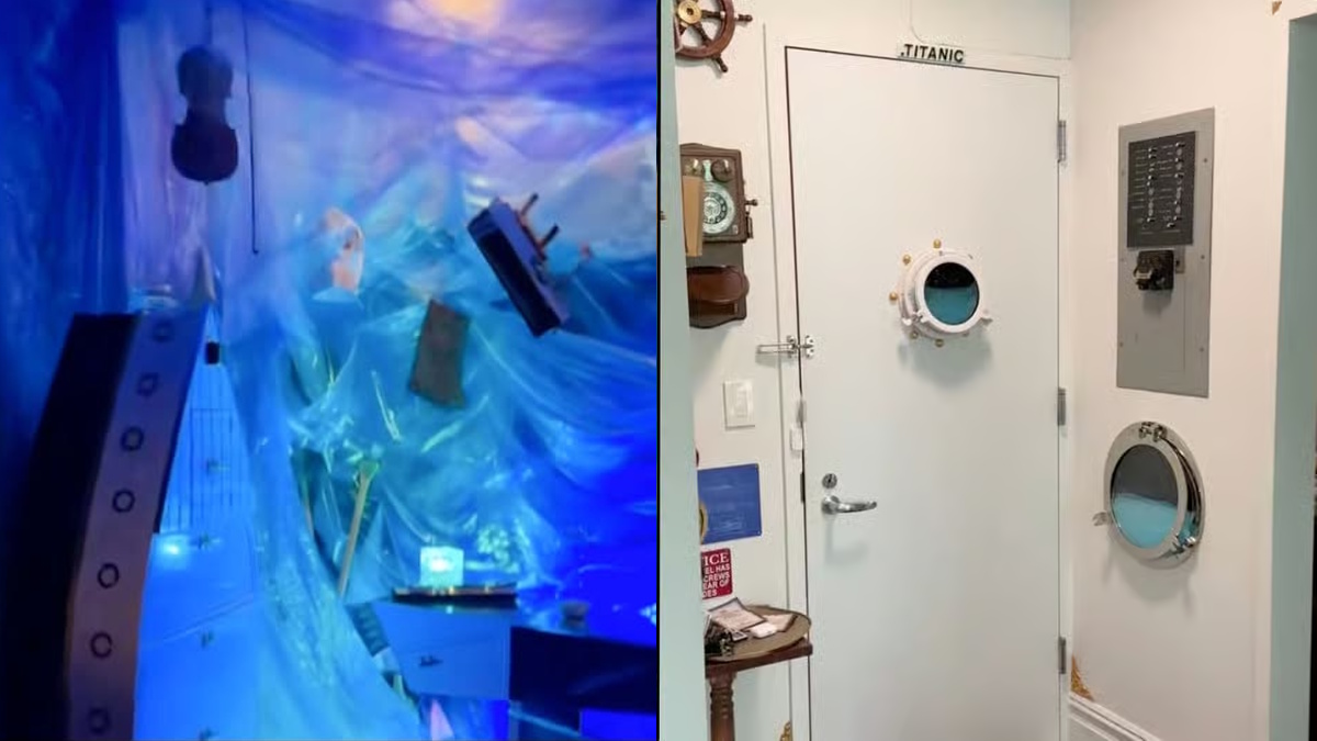 L'appartamento della TikToker realizzato per somigliare al titanic