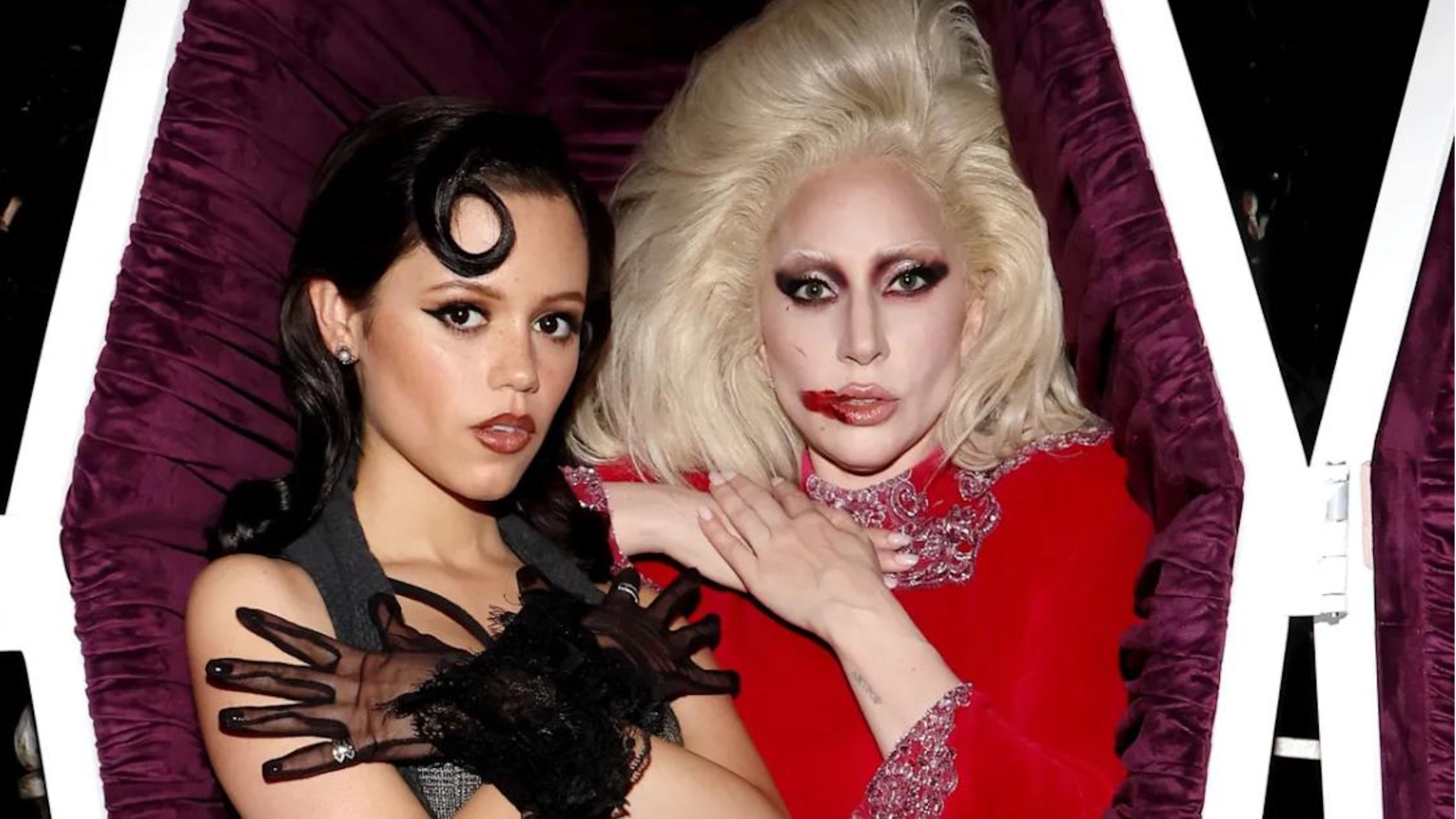 Lady Gaga e Jenna Ortega, star di Mercoledì
