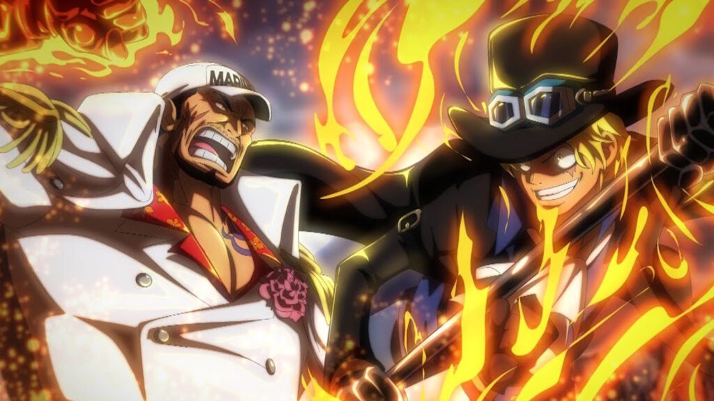Ipotesi di Akainu contro Sabo in One Piece