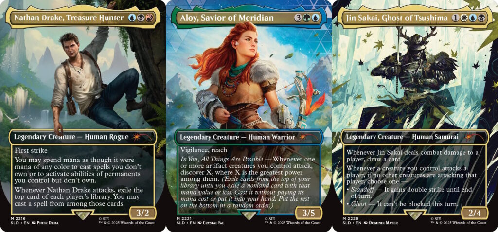 secret lair x playstation magic the gathering nathan aloy jin