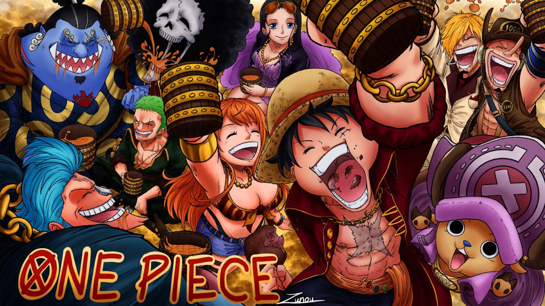 Artwork celebrativa di One Piece