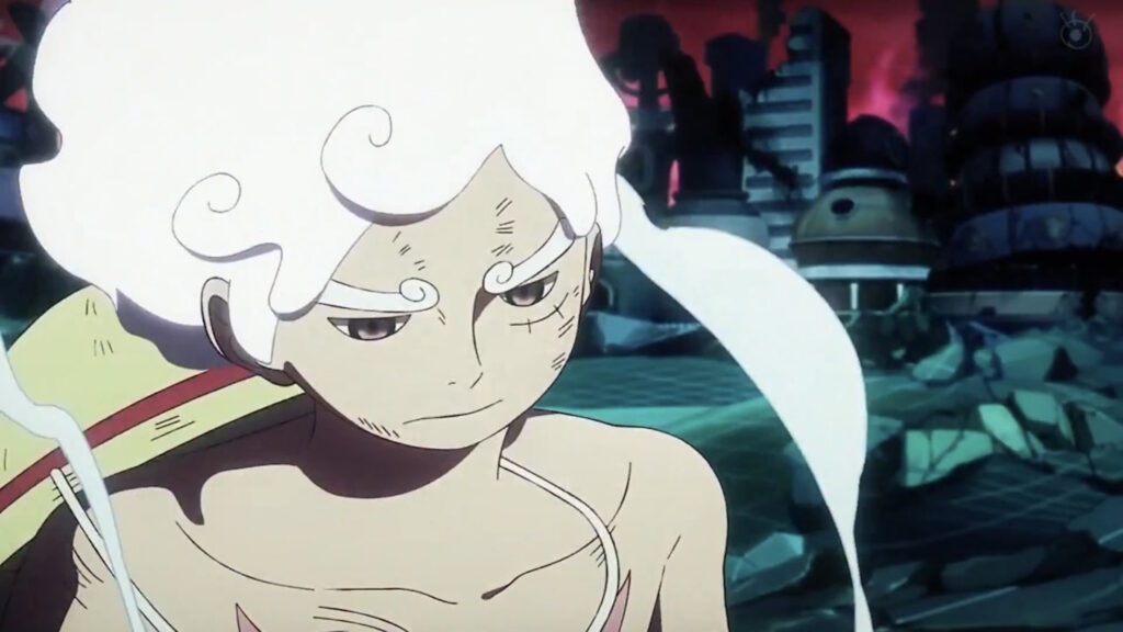 Luffy in Gear 5 triste