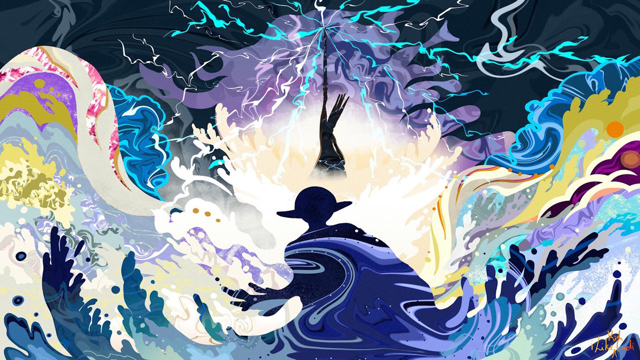 Imu contro Joyboy, artwork di one piece
