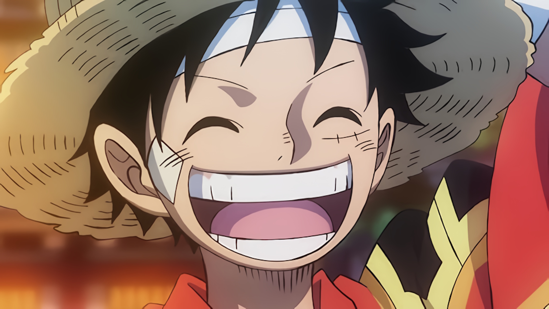 Luffy di one piece sorridente