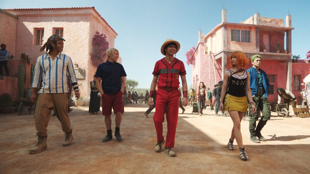 Scatto dei 5 protagonisti a Whiskey Peak per la seconda stagione del live action di one piece