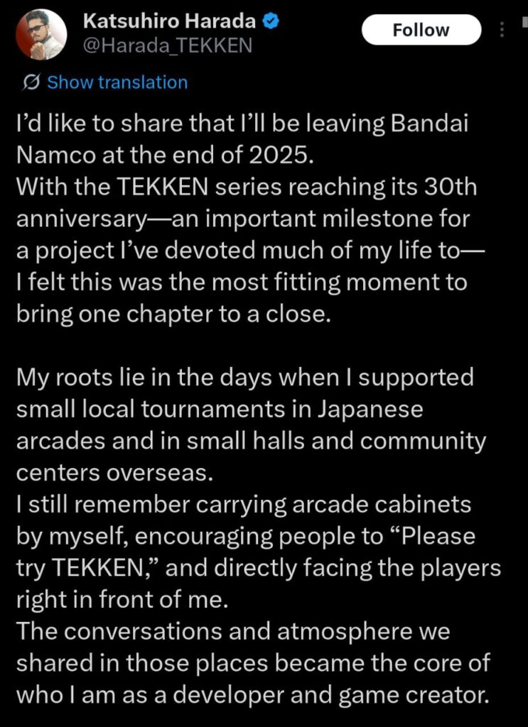 Katsuhiro Harada, Tekken