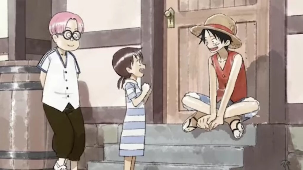 Luffy con Coby in The One Piece di WIT Studio