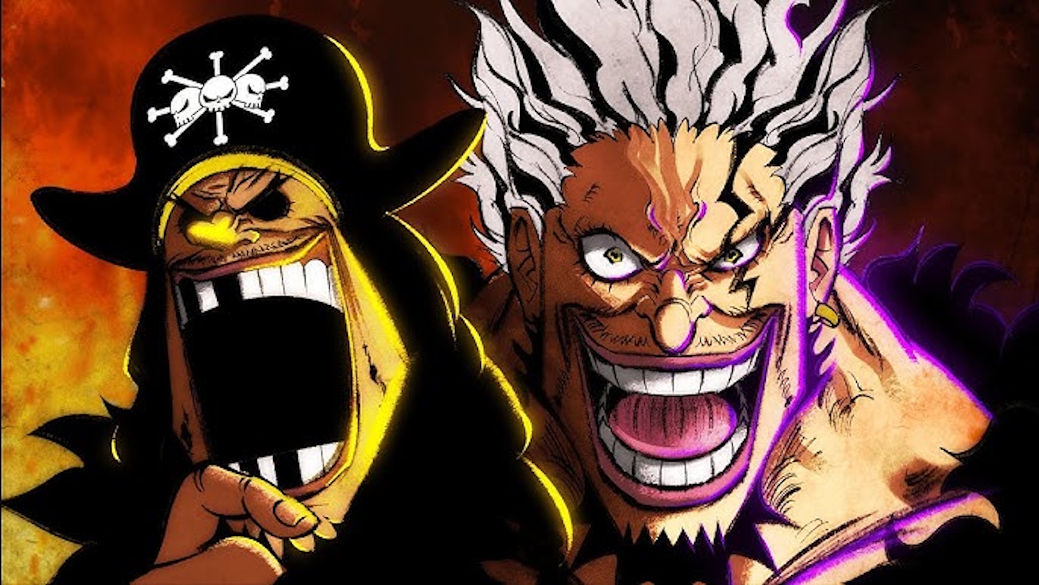 Rocks e Barbanera di One Piece