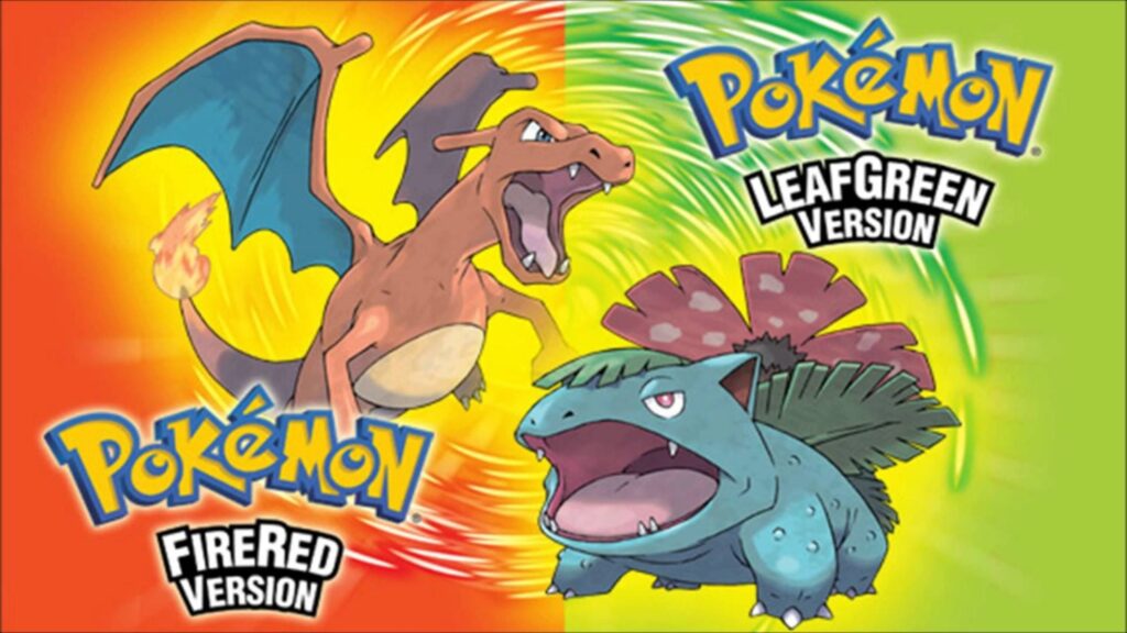 Pokémon rosso fuoco e verde foglia