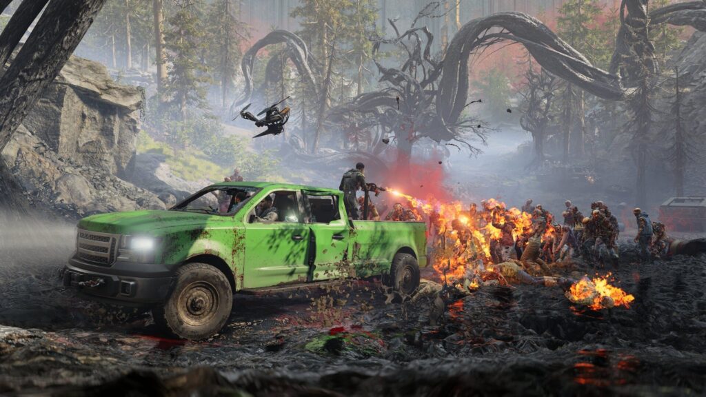 John Carpenter's Toxic Commando vehicle gameplay