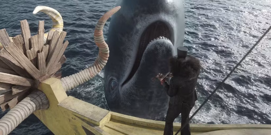 brook playing and singing to laboon in the one piece live action 1