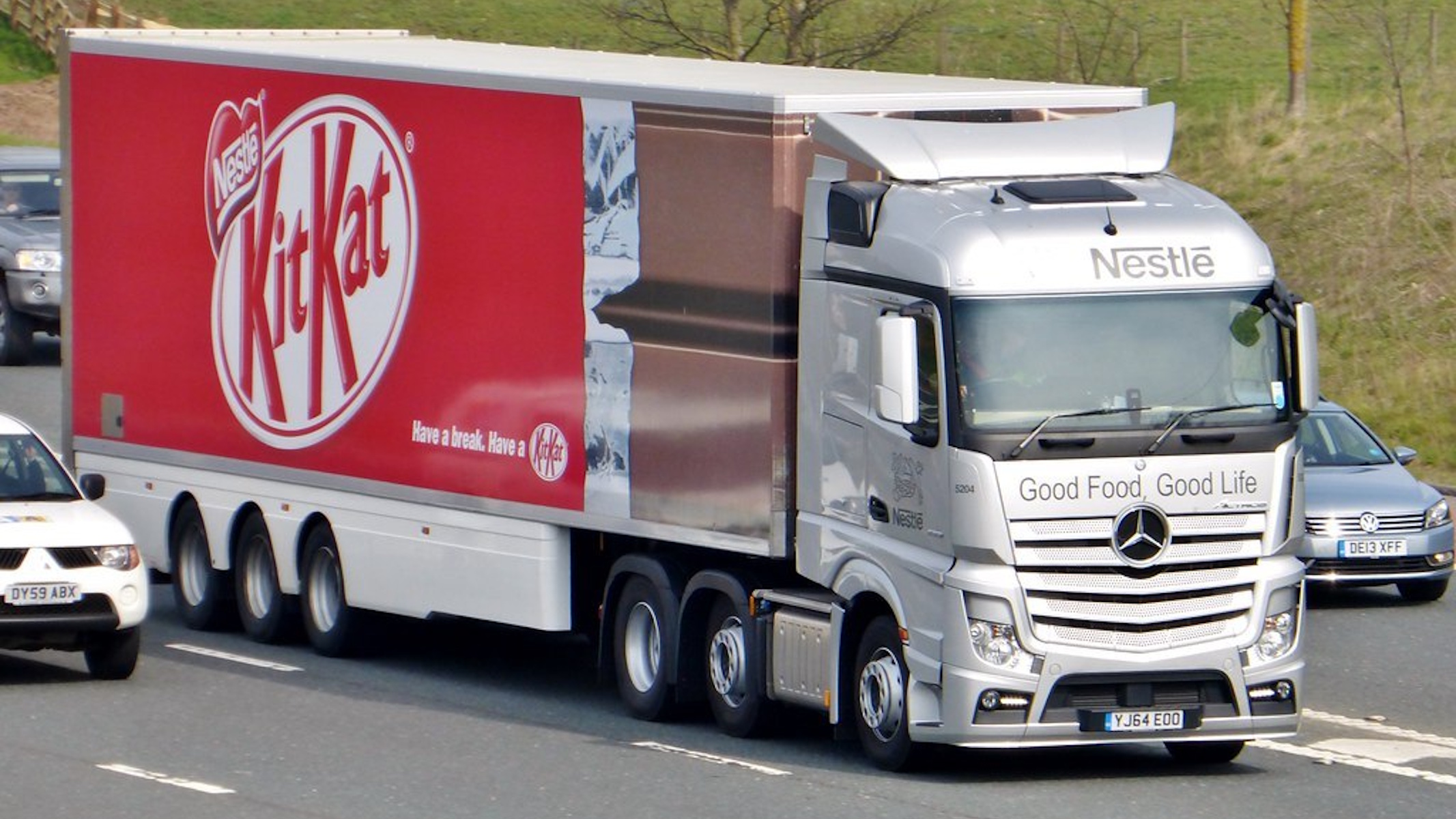 camion di trasporto kitkat