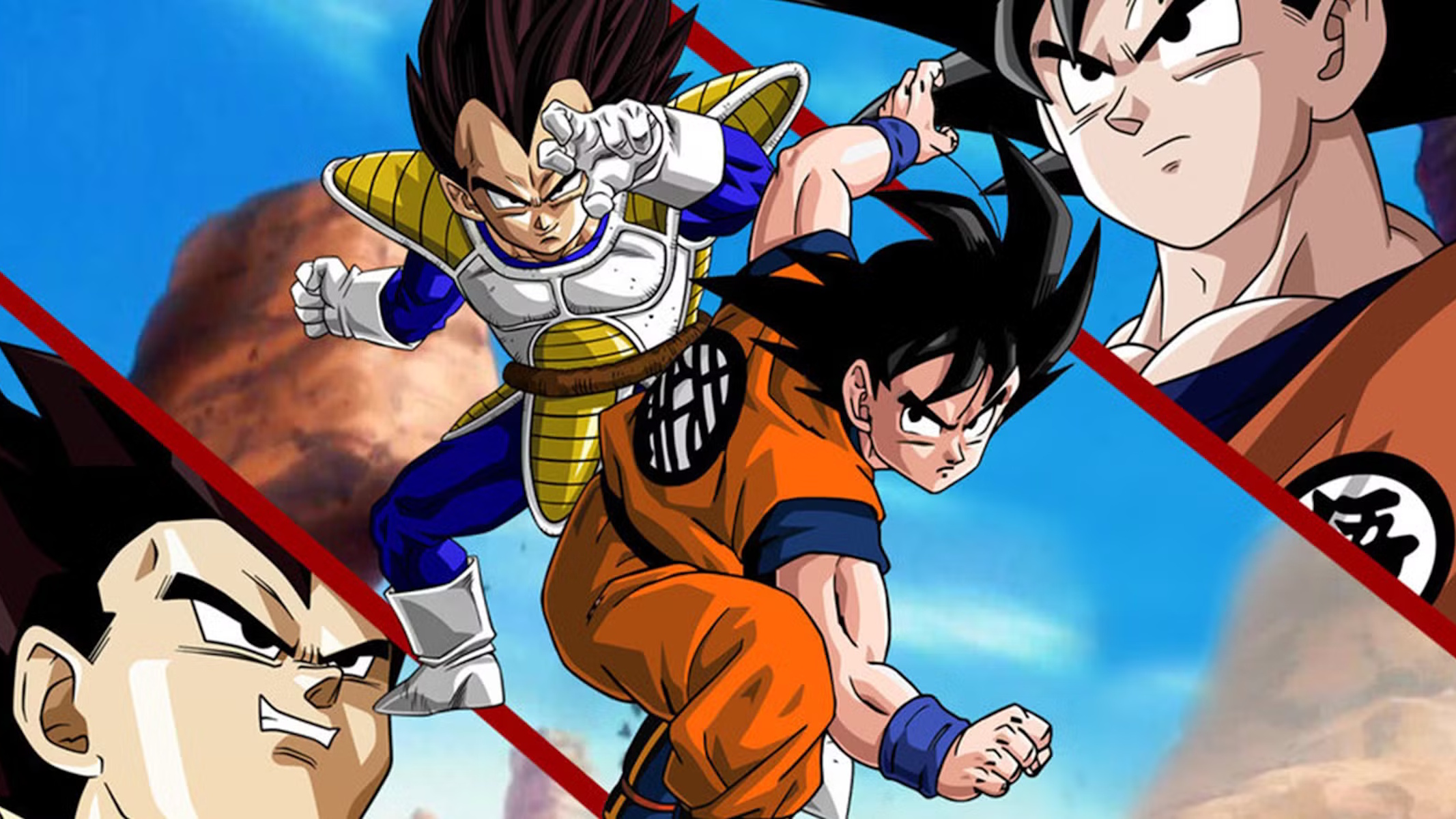 goku e vegeta di dragon ball