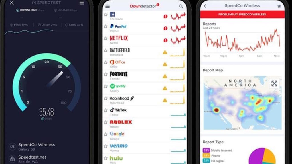 speedtest ookla downdetector
