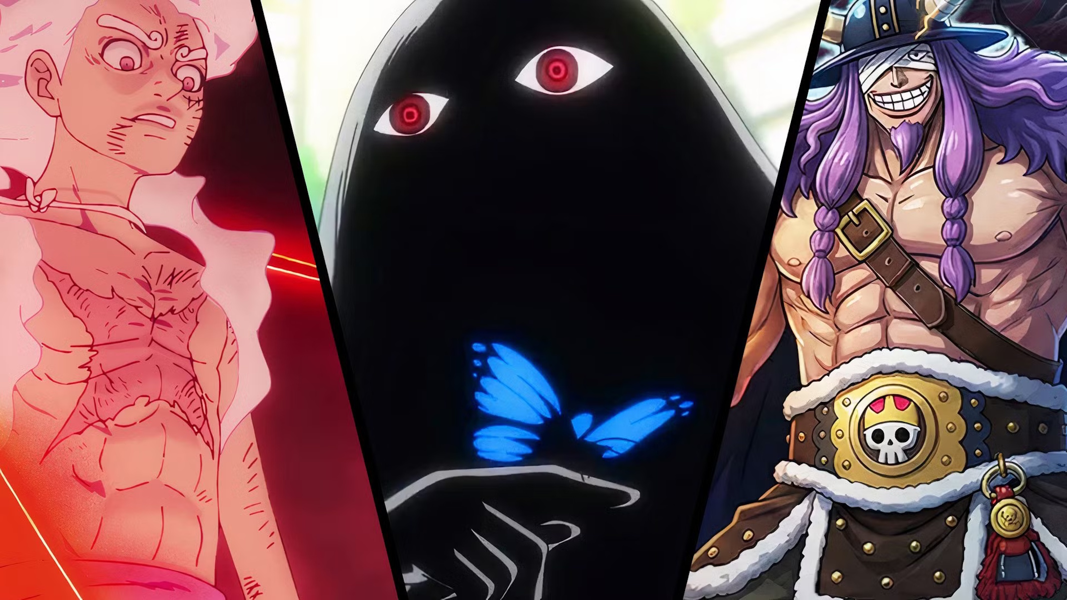 Imu, loki e Luffy in One Piece